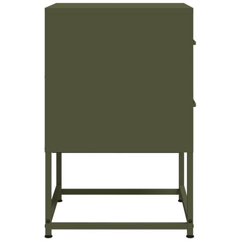 Comodini 2 Pz Verde Oliva 36x39x60,5 Cm In Acciaio - Foto 10