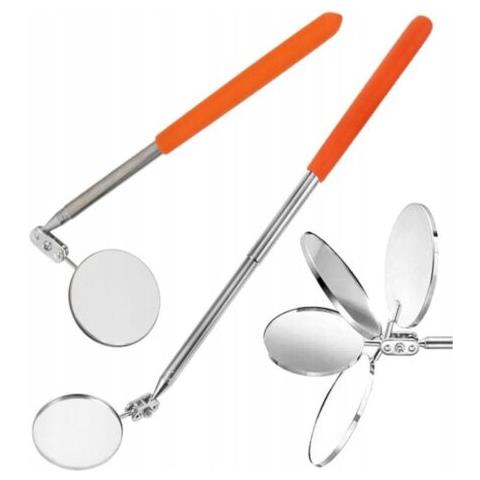 Specchietto Ispezione Telescopico Allungabile Orientabile Officina Da 28-44 Cm - Foto 1