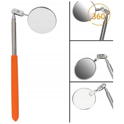 Specchietto Ispezione Telescopico Allungabile Orientabile Officina Da 28-44 Cm - Foto 3