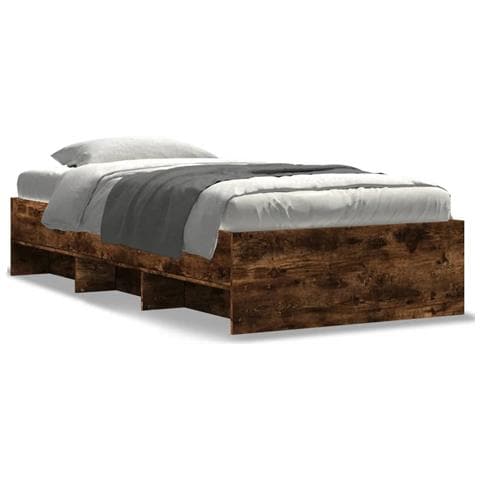 Giroletto Senza Materasso Rovere Fumo 100x200 Cm In Truciolato - Foto 2