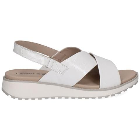 White Naplak Casual Open Sandals Sandali Pelle Scarpe Donna Bianco Eu 39, 9-28703-42-122 - Foto 2