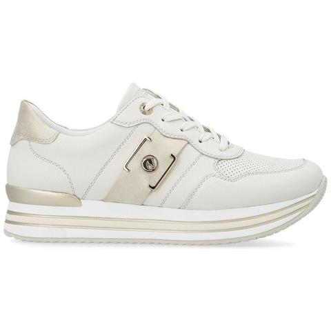 Leisure Trainers Beige Sneakers Pelle Scarpe Donna Beige Eu 38, D1322-61 - Foto 2