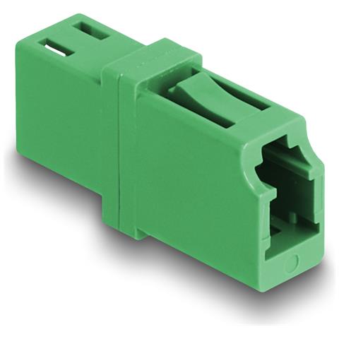 Accoppiatore in fibra ottica LC Simplex femmina a LC Simplex femmina APC verde - Foto 1