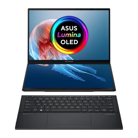Zenbook Duo UX8406MA-PZ255W Intel Core Ultra 9 185H Computer portatile 35,6 cm (14") Touch screen 3K 32 GB LPDDR5x-SDRAM 1 TB SSD Wi-Fi 6E (802.11ax) Windows 11 Home Grigio - Foto 1