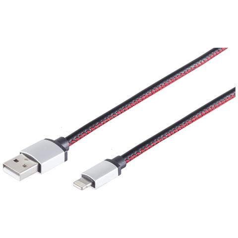 S-conn 14-50093 Cavo Lightning 0,9 M Nero (14-50093) - Foto 1