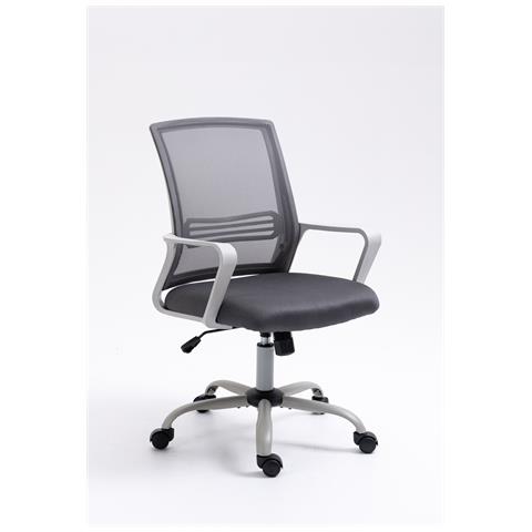 Poltrona da ufficio YK01 grigio - Foto 1