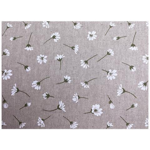 Tovaglia Per Salotto Cucina In Miros Misto Cotone Made In Italy Margheritine Rp 140x300 Margheritine - Foto 2