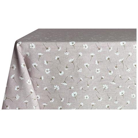 Tovaglia Per Salotto Cucina In Miros Misto Cotone Made In Italy Margheritine Rp 140x300 Margheritine - Foto 5