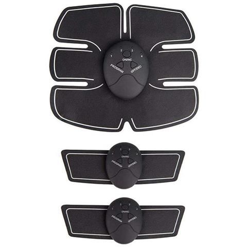 Dam  Elettrostimolatore Muscolare Per Addominali, Gambe, Braccia. Cintura Stimolatore Tonificante Massaggiatore Elettrico. 20x1,5x22 Centimetri. Colore Nero - Foto 2