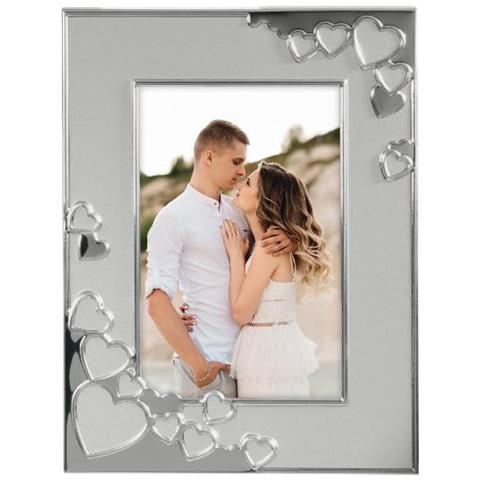 Valentine Cornice Per Foto Singola Argento - Foto 1