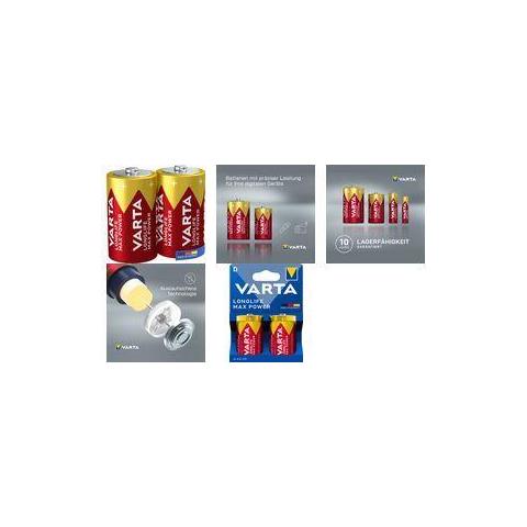 Batteria Alcalino LR20 Longlife Max Power - Foto 1