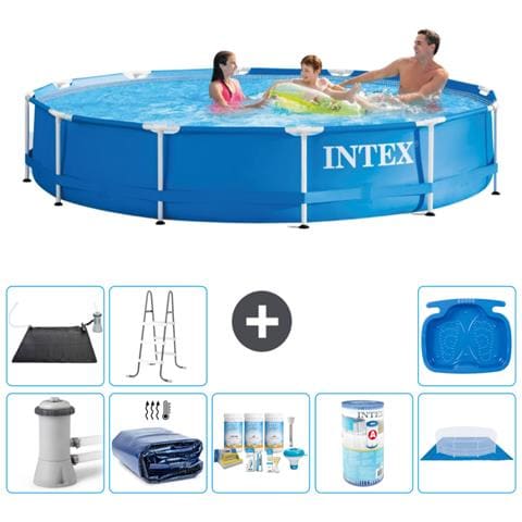 Piscina Fuori Terra - In Giro - 366x76 Cm - Blu - Include Accessori Coordinati A1766 - Foto 1