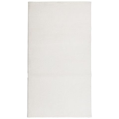 Lusso Casadino - Tappeto Iza A Pelo Corto Aspetto Scandinavo Crema 80x150 Cm - Foto 1