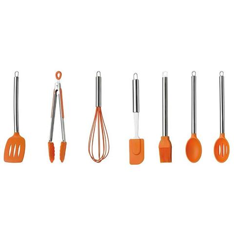 ORANGE Cucchiaione forato in acciaio e silicone Made in Italy - Foto 3