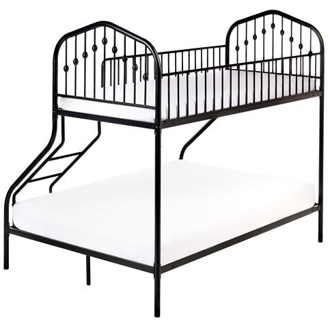 Letto A Castello Metallo Chamonix 90/140 X 200 Cm Nero - Foto 8