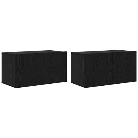 Set di Mobili TV Rovere Nero Legno ingegnerizzato Piccolo - Foto 1