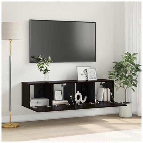Set di Mobili TV Rovere Nero Legno ingegnerizzato Piccolo - Foto 2
