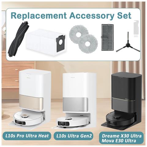 Kit Di Accessori Per Robot Aspirapolvere Per Dreame Serie L10s/x30/mova - Foto 2