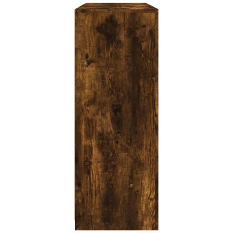 Credenze con Luci LED 3 pz Rovere Fumo in Legno Multistrato - Foto 9