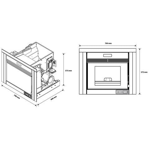 Inserto A Pellet Sannover Idelya 9 Kw - Foto 2