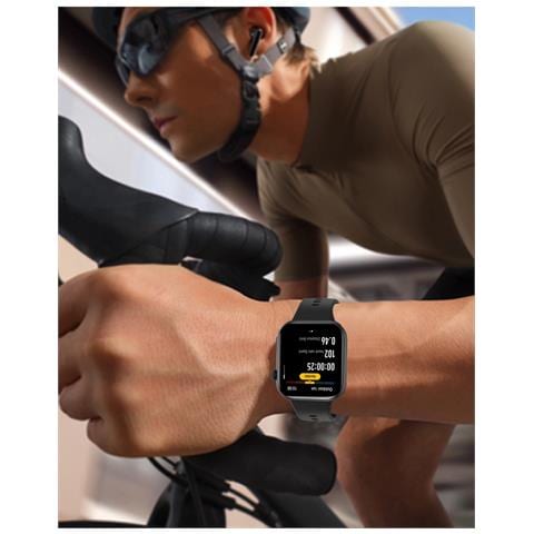 InfoWear Watch 2i 4,7 cm (1.85") AMOLED 49.7 mm Digitale 390 x 450 Pixel Touch screen Nero - Foto 3