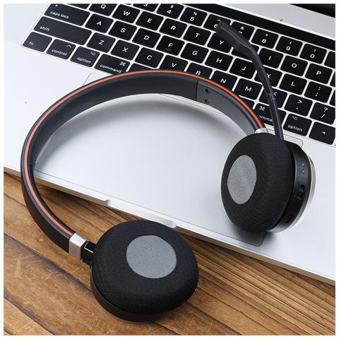 Cuscinetti Auricolari In Rete Da Calcio, Confezione Da 2, Compatibili Con Jabra Evolve E Plantronics Voyager Series Grey+black - Foto 2