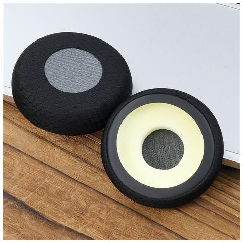 Cuscinetti Auricolari In Rete Da Calcio, Confezione Da 2, Compatibili Con Jabra Evolve E Plantronics Voyager Series Grey+black - Foto 3