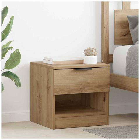 Armadietto per letto 2 pcs rovere artigianale 40 x 39 x 40 cm - Foto 2