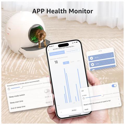 Lettiera Automatica Per Gatti Con Controllo Tramite App - Foto 2