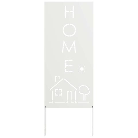 Pannello Decorativo da Giardino Bianco 50 x 140 cm - Foto 1