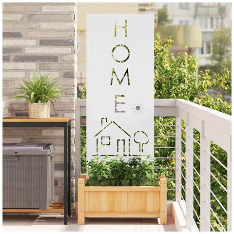 Pannello Decorativo da Giardino Bianco 50 x 140 cm - Foto 2