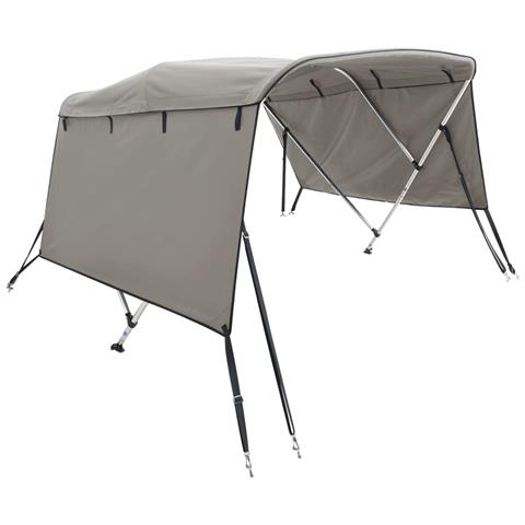 Bimini di Prua con Pareti Laterali 3 Archi 183x(137-152)x137cm - Foto 1