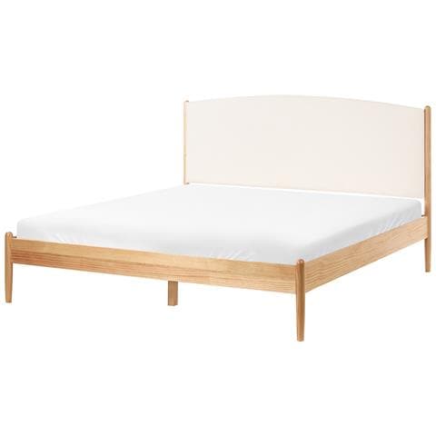 Letto Legno Di Pino Clairac 160 X 200 Cm Marrone Chiaro - Foto 2