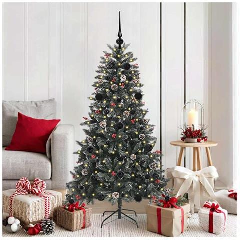 Albero di Natale artificiale con 150 LED Verde 150 cm - Foto 2
