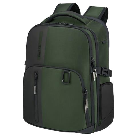 Biz2go Backpack daytrip 15.6" zaino City backpack Nero, Verde Tessuto, Polietilene tereftalato (PET) - Foto 2