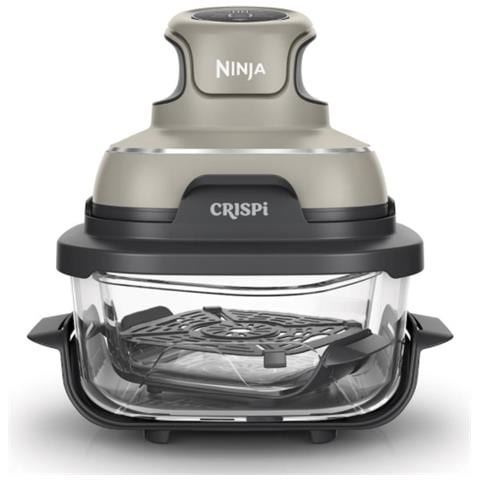 Friggitrice ad Aria CRISPi Capacità 3,8 L Potenza 1700 W Colore Grigio Trasparente - Foto 2