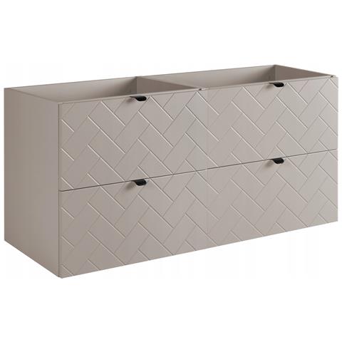 | Mobiletto 120 cm - Beige Mat - Mobili da bagno - Mobili da bagno - Mobiletti - Senza ripiano - Foto 2