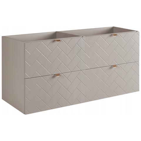 | Mobiletto 120 cm - Beige Mat - Mobili da bagno - Mobili da bagno - Mobiletti - Senza ripiano - Foto 1