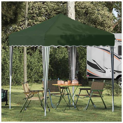 Tenda per feste a pop-up 195 x 195 x 245 cm Verde - Foto 2