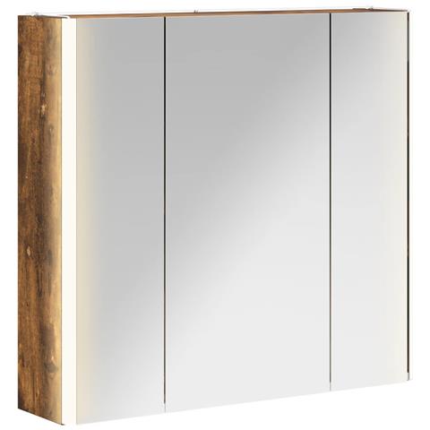 Mobiletto per specchio da bagno Rovere fumé - Foto 1
