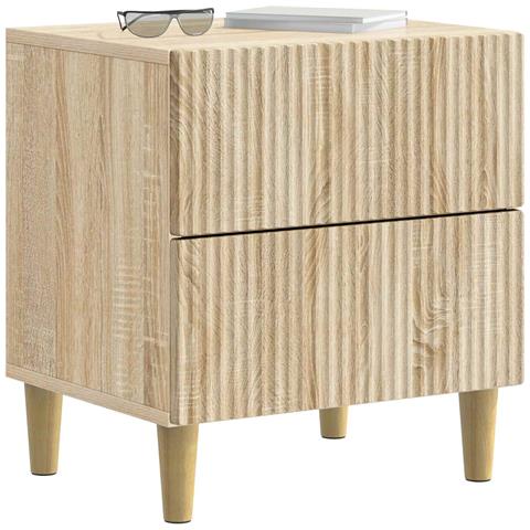 Armadio da Notte 2 pcs Rovere Sonoma 43 x 34,5 x 48 cm - Foto 2