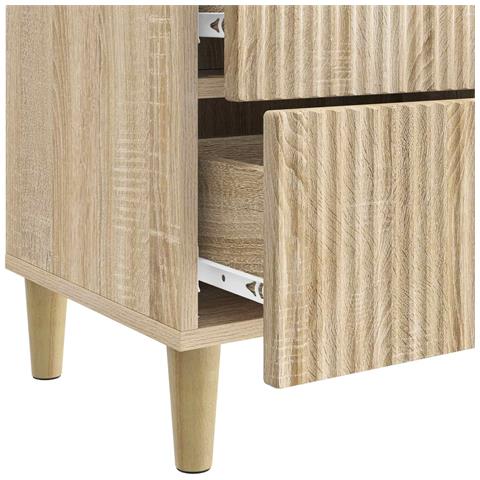 Armadio da Notte 2 pcs Rovere Sonoma 43 x 34,5 x 48 cm - Foto 9