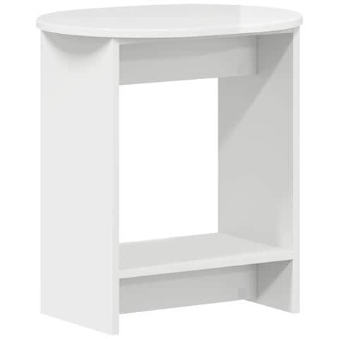 Tavolo laterale Bianco Lucido 50 x 39,5 x 55 cm - Foto 1