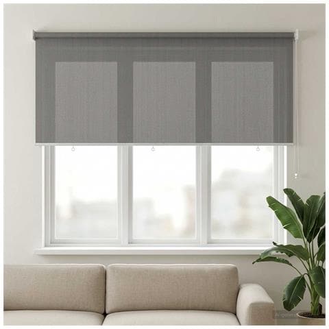 Tenda a Rullo Esterno Blocco UV 90% Grigio Chiaro 180 x 140 cm - Foto 2
