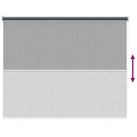 Tenda a Rullo Esterno Blocco UV 90% Grigio Chiaro 180 x 140 cm - Foto 9