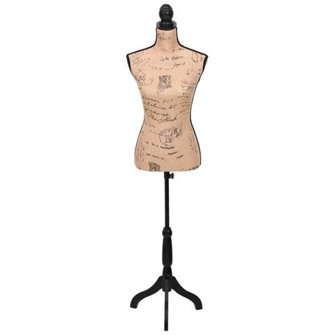 Busto Sartoriale Donna Nero Manichino Femminile Marrone Nero Iuta - Foto 2