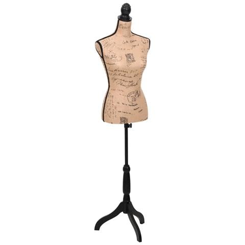 Busto Sartoriale Donna Nero Manichino Femminile Marrone Nero Iuta - Foto 1