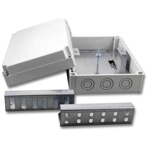 I-CASE FO-F246IN - Box ottico in plastica IP66 da muro con staffa interna per 24 fibre - Foto 1