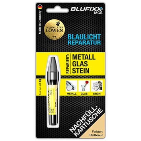 Light Curing Repair Gel - Complete Kit For Metal, Glas & Stone - Refill Stick Light Brown - Foto 1