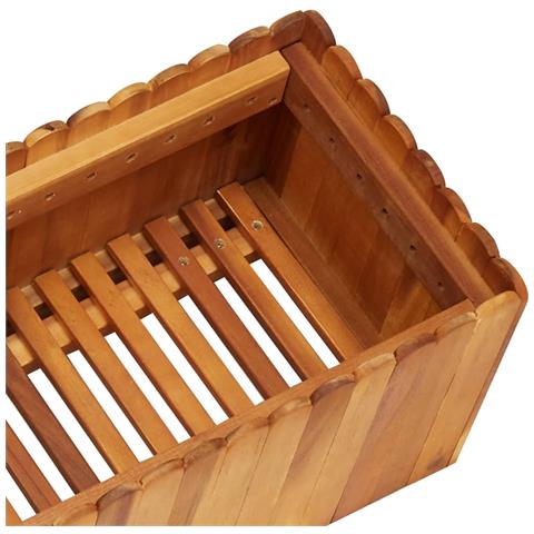 Letto Rialzato da Giardino 150x30x25 cm in Massello di Acacia - Foto 2